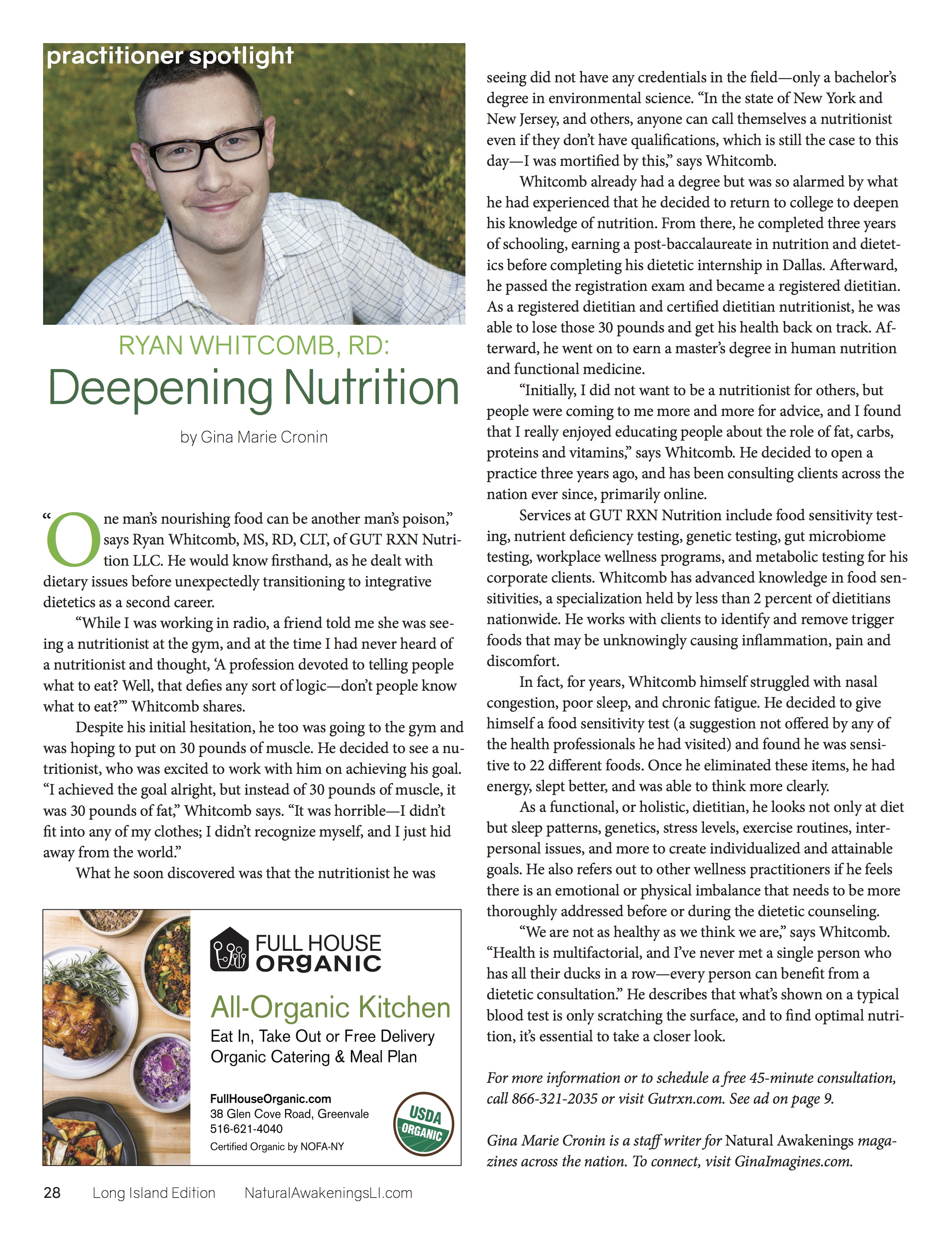 Gina Cronin Writing Sample 1